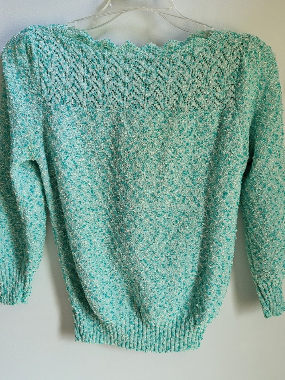 Vintage Teal Sweater, Women’s Size Small
